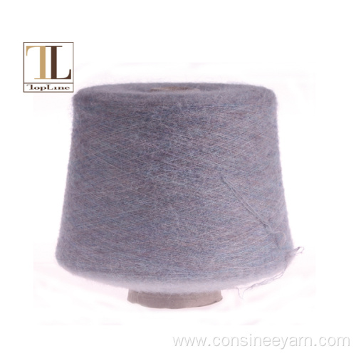 Supersoft alpaca merino wool brush yarn with elasticity